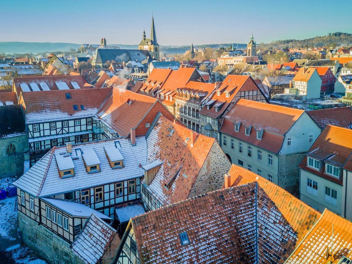 Himmlischer Hof - Juwel Von 1477, Terrasse, Kamin, P, Oeko, Denkmal 크베들린부르크 외부 사진