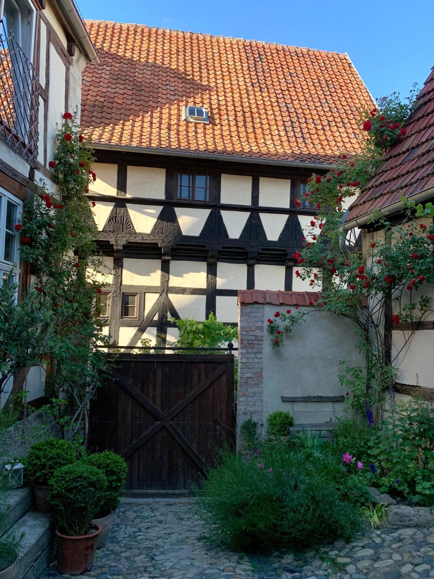 Himmlischer Hof - Juwel Von 1477, Terrasse, Kamin, P, Oeko, Denkmal 크베들린부르크 외부 사진